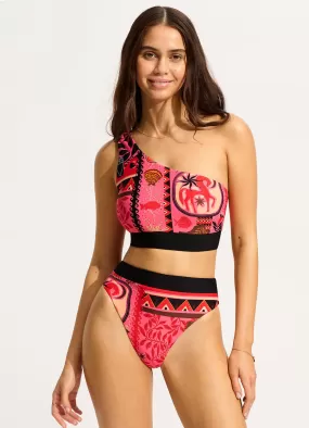 Atlantis High Rise Bikini Bottom - Paradise Pink