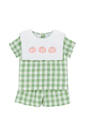 Boys Dressy Pumpkin Short Set