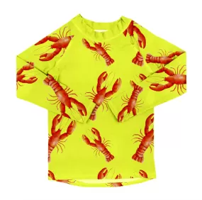 Bright Lobster Kids' Rash Top