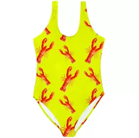 Bright Lobster Women's One Piece Sleeveless Swimsuit