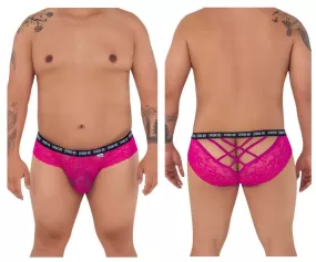 CandyMan 99615X Spank Me Lace Briefs Color Pink