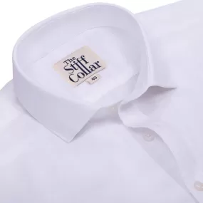 Classic White Pin Point Oxford 2 Ply Giza Cotton Regular Fit Shirt