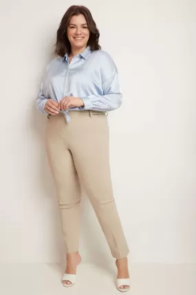 Curvy Pull-on Tummy Control Pants with Real Pockets