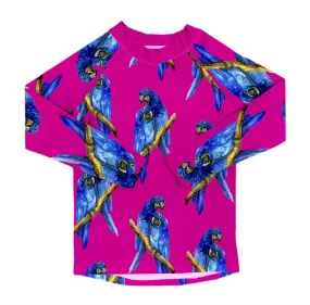 Fluro Macaw Kids' Rash Top