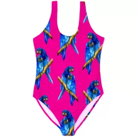 Fluro Macaw Women's One Piece Sleeveless Swimsuit