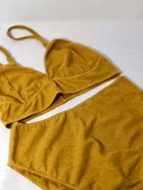 Liquid Sunshine hemp bra  panty set