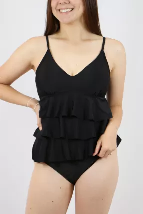 Seaside Tankini Top - Black